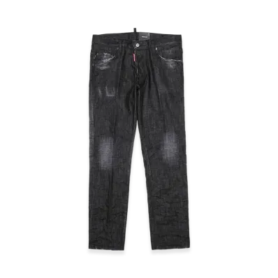 DSQUARED2 Black Clean Wash Skater Button-Fly Jeans "Black"