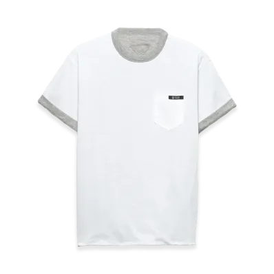 PRADA Reversible Cotton T-Shirt "Bianco/Grigio"