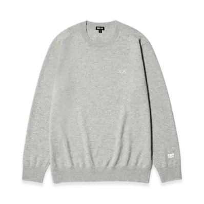 Uniqlo x KAWS Winter Cashmere Crewneck Sweater "Gray"