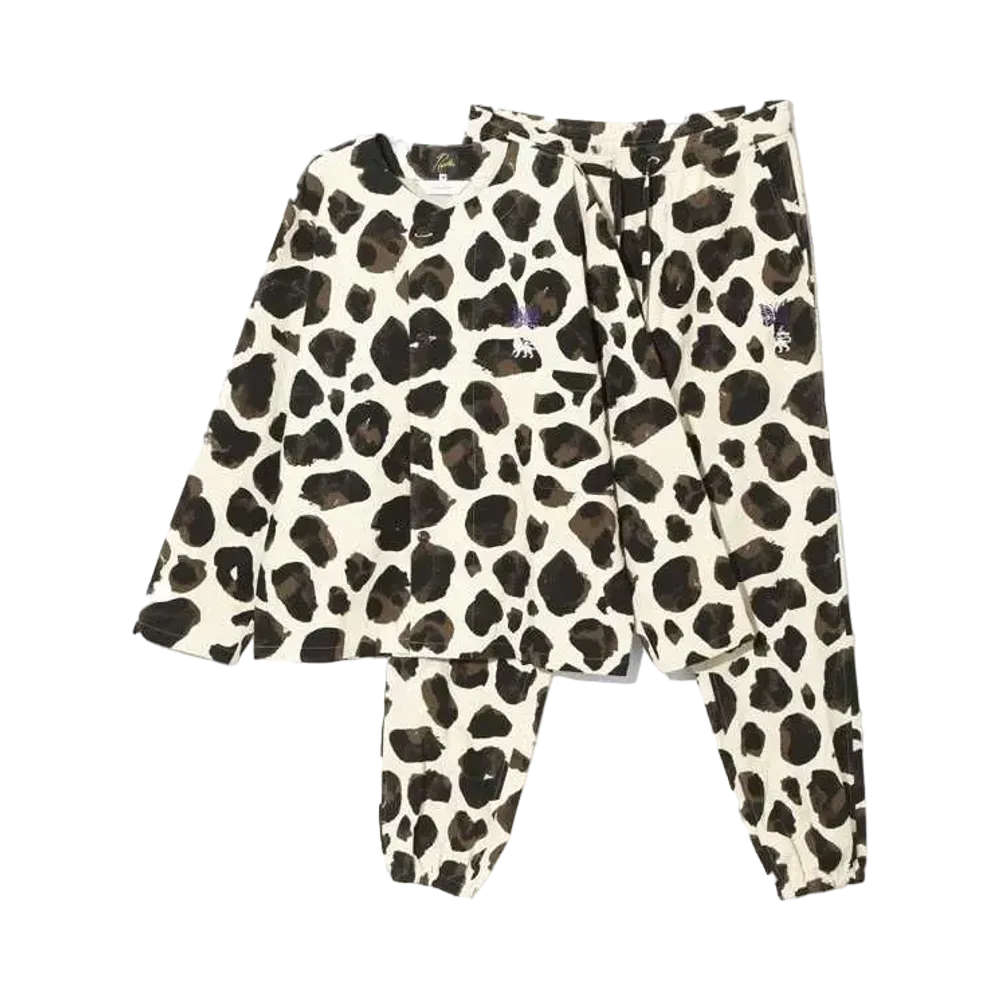 Needles x Sasquatchfabrix. Pajama Set - C/L Animal Pattern "Natural"
