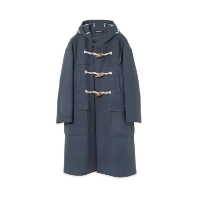 UNDERCOVER Wool duffle coat "Gray Blue"