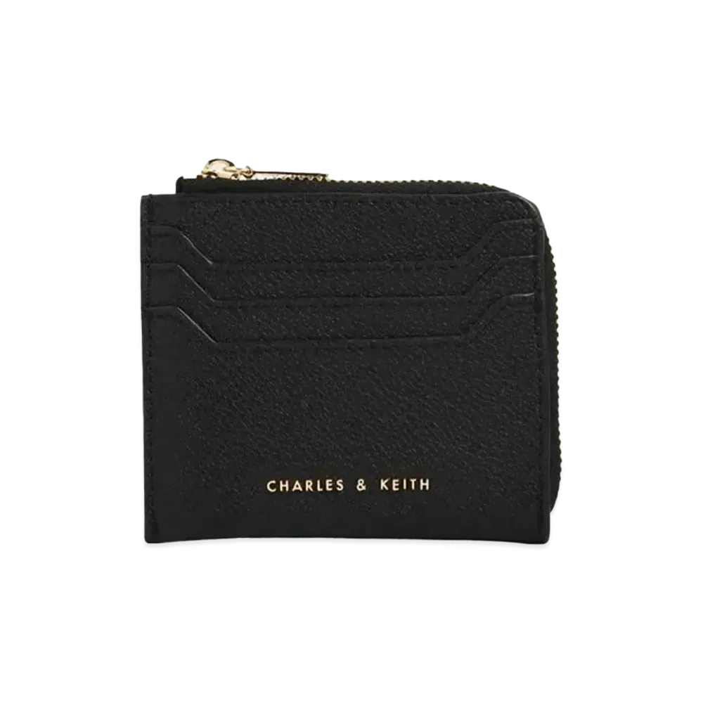 CHARLES & KEITH Classic Zipper Pouch "Black"