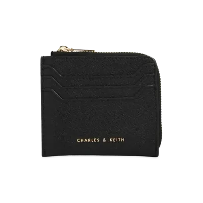 CHARLES & KEITH Classic Zipper Pouch "Black"