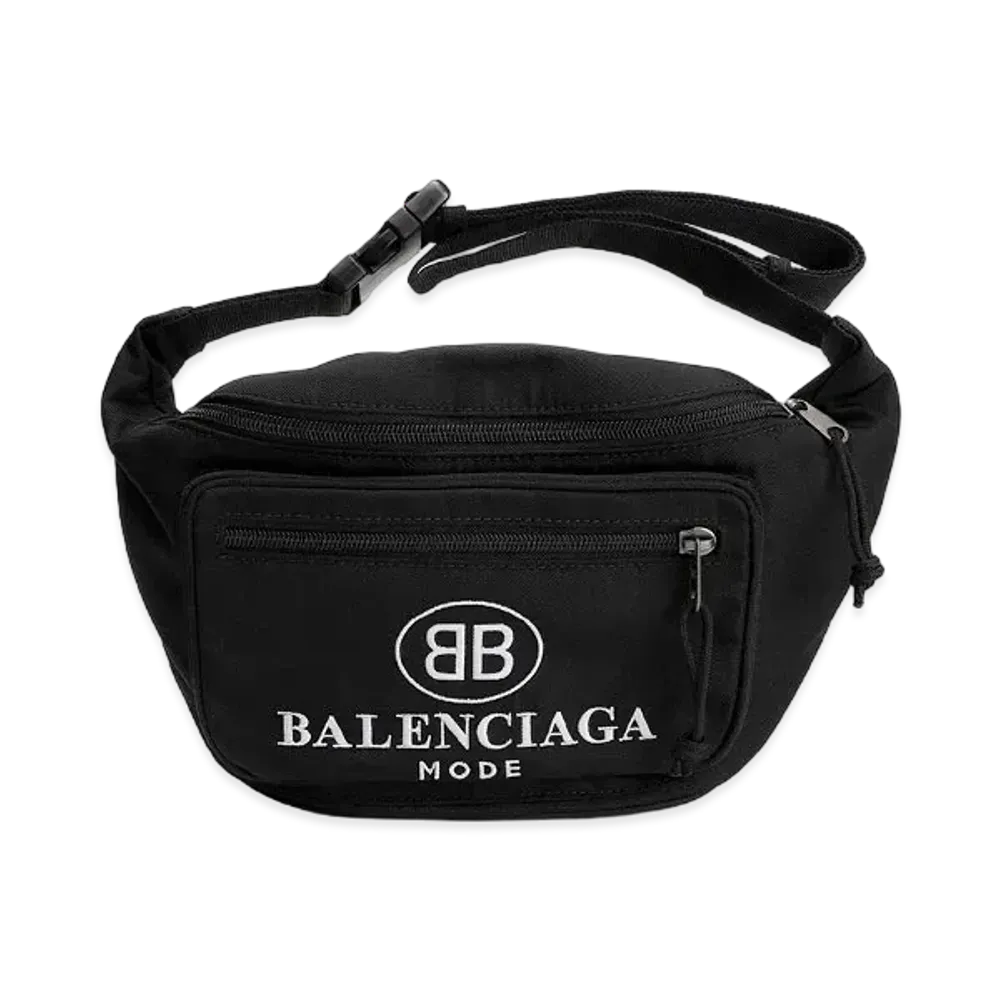 BALENCIAGA Nylon Waist Bag "Black"