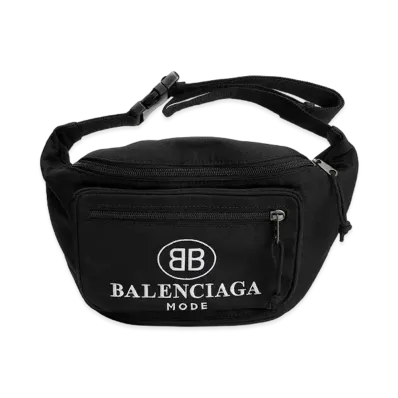 BALENCIAGA Nylon Waist Bag "Black"