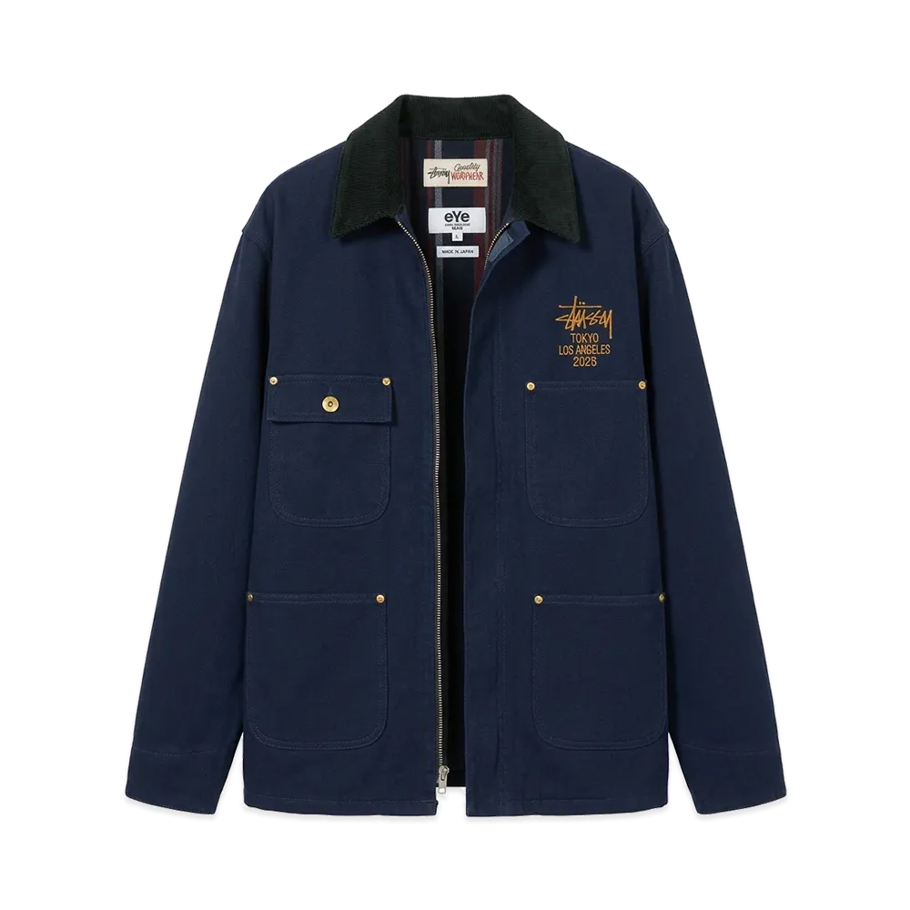 eYe JUNYA WATANABE MAN x Stussy W-Name Detroit Jacket "Navy"