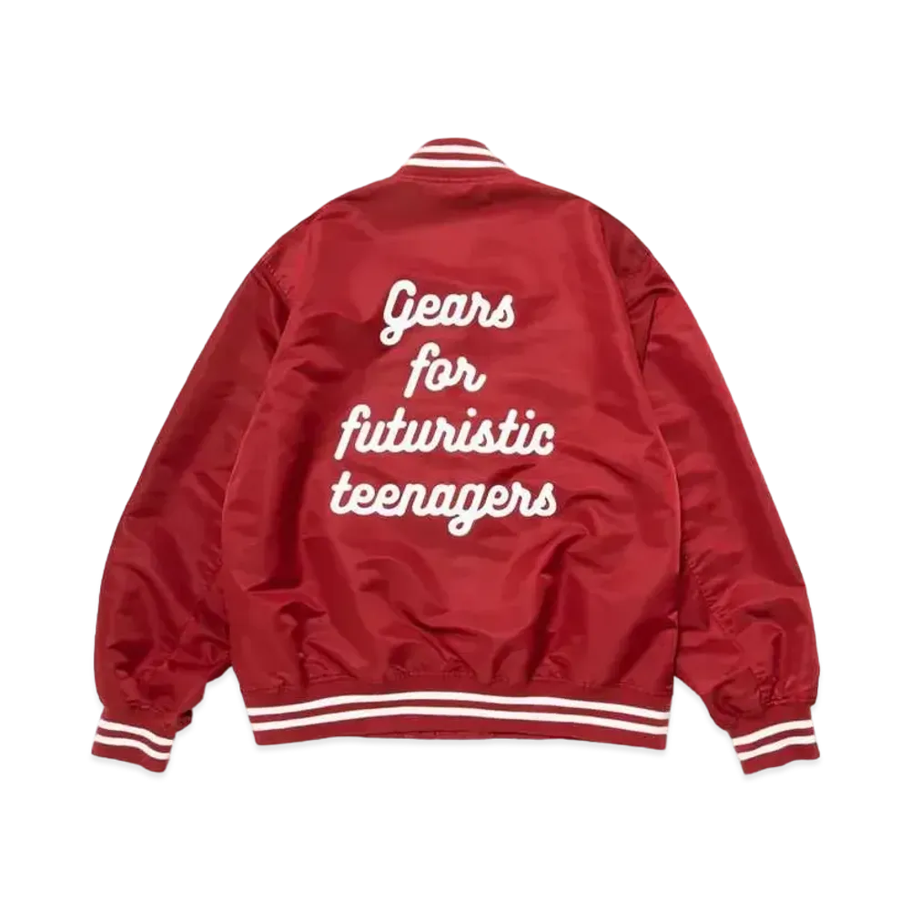 HUMAN MADE NYLON STADIUM JACKET "Burgundy"