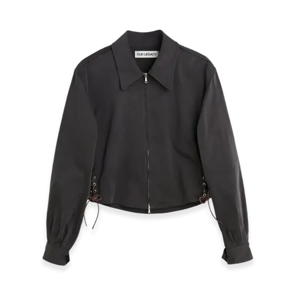 OUR LEGACY Women's Doll Blouson "Ash Black Seventies Sateen"