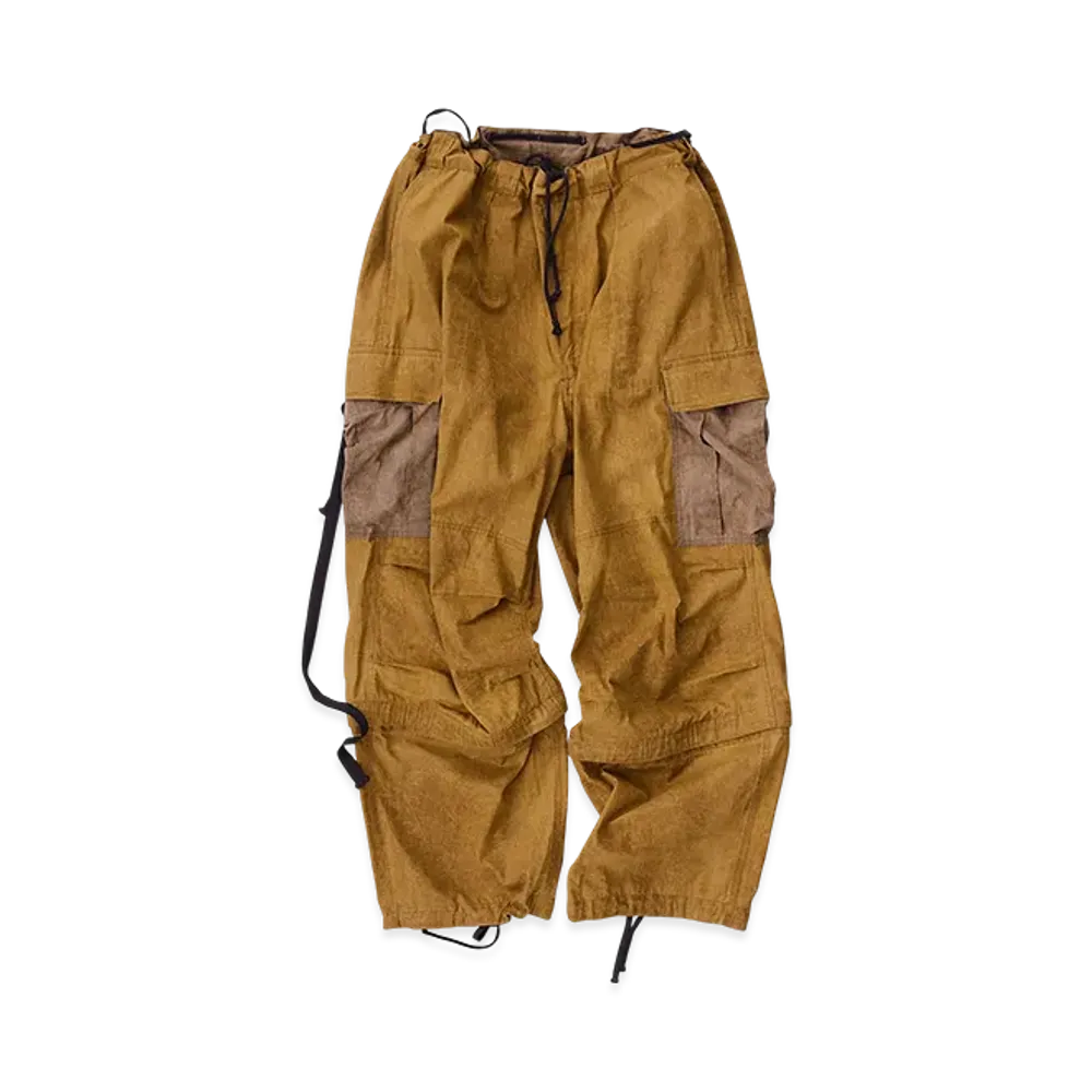 NICENESS Claude.H Solid Cargo Pants "Mustard/Brown"