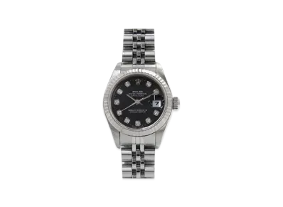 ROLEX Datejust 10P Diamonds "Stainless Steel/White Gold/Black" 79174G