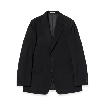 AURALEE Light Wool Max Gabardine Jacket "Top Black"