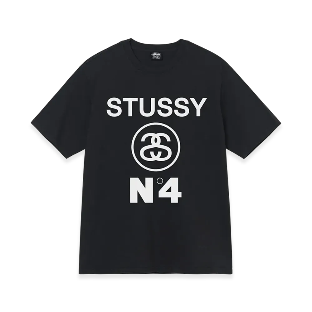 Stussy Pigment Dyed Stussy No.4 Tee "Black"