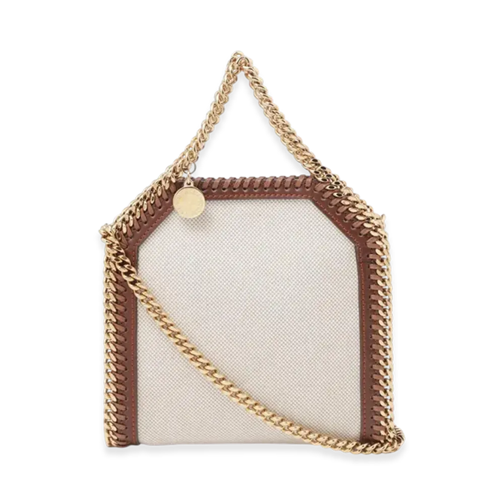 STELLA McCARTNEY Falabella Tiny Tote Bag "Ecru"