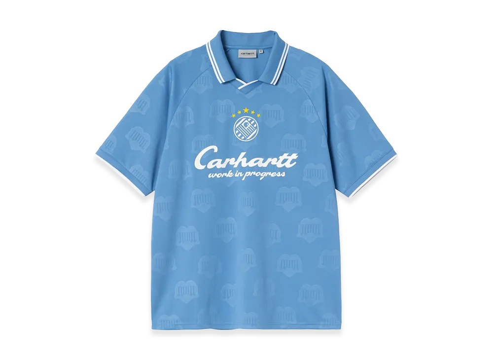 Carhartt WIP S/S Terrace Football T-Shirt "Heart Train Jacquard/Curacao"