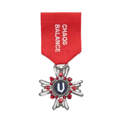 UNDERCOVER Medal Brooch "Red"