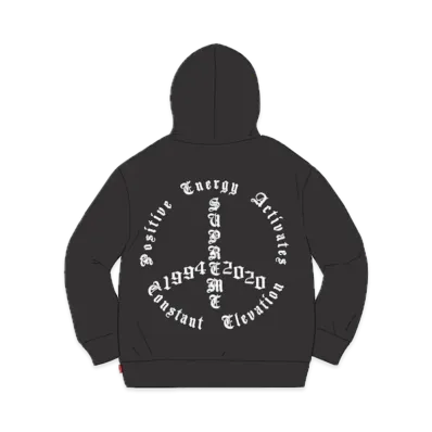 Supreme Peace Hooded Sweatshirt "Black"
