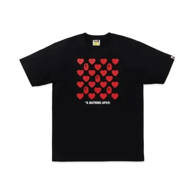 A BATHING APE Valentine Box Tee "Black"