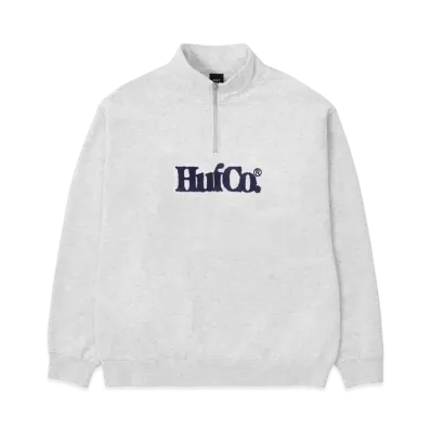 HUF CO Half Zip Fleece (Online Store Only) "Ahs Grey"