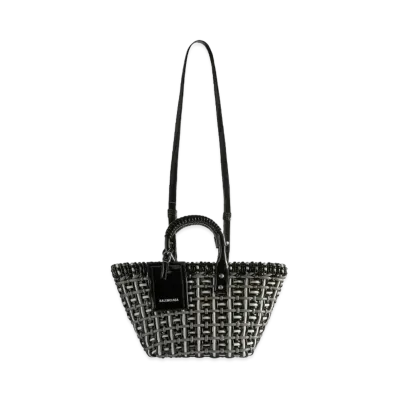 BALENCIAGA Women's Bistro XS Basket With Strap "Black"