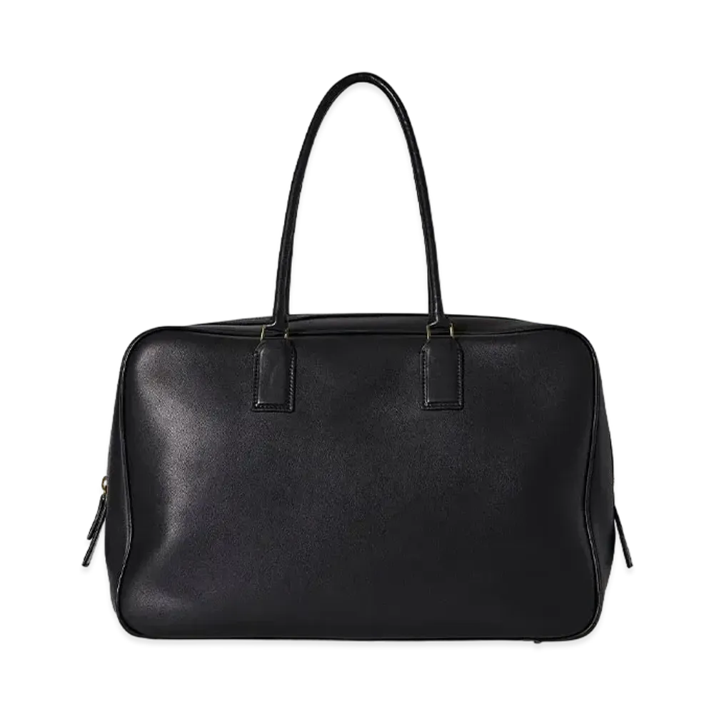 The Row Domino Bag in Leather "Black"