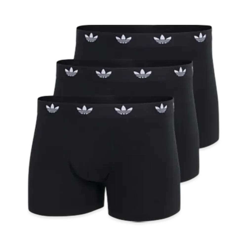 adidas Comfort Flex Cotton Trunks 3-Pack Underwear "Black"