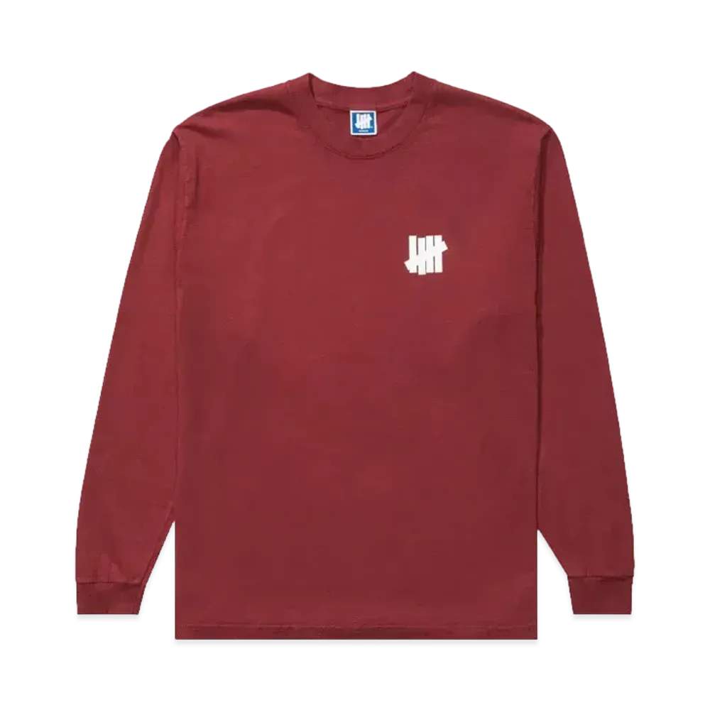 UNDEFEATED Icon L/S Tee "Burgundy"