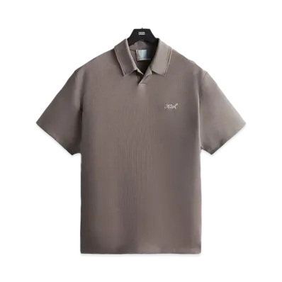 Kith Micro Waffle Drew Polo "Quicksand"