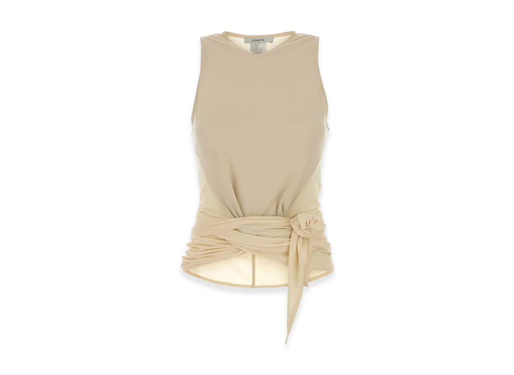 LEMAIRE Women's Stretch Viscose Top "Cream"