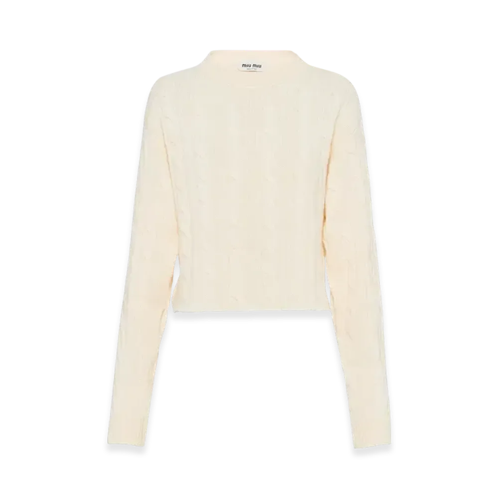 MIU MIU Women's Cotton T-Shirt "White"