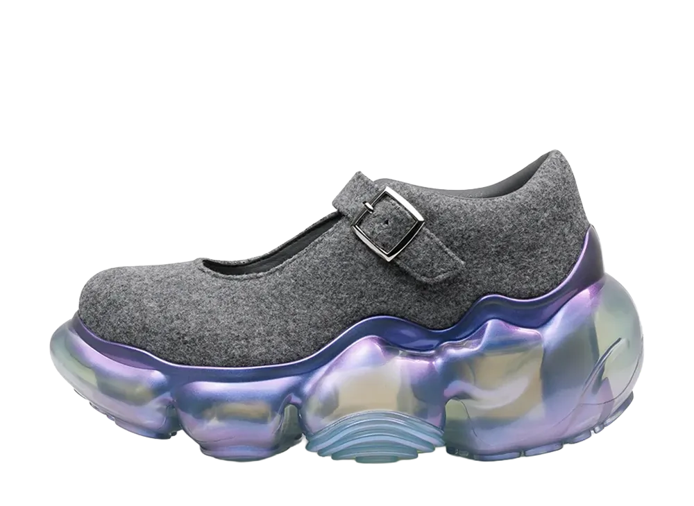 grounds Women's MOOPIE PEBBLE "Gray Felt/Ice Gray Aurora"