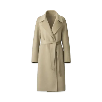 Uniqlo C Women'S Double Face Wrap Coat "Beige"