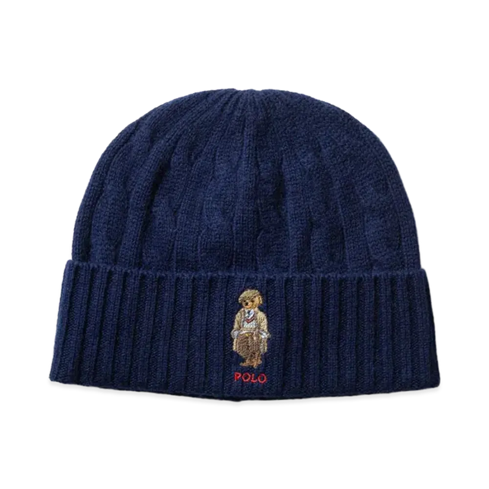 Polo Ralph Lauren Charles Bear Cable Beanie "Newport Navy"