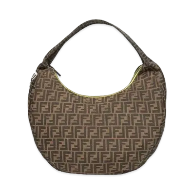 Fragment x FENDI Hobo FF Fabric Bag "Brown"