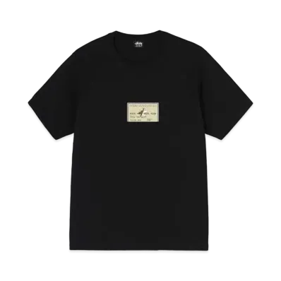 Stussy DEBT TEE "Black"