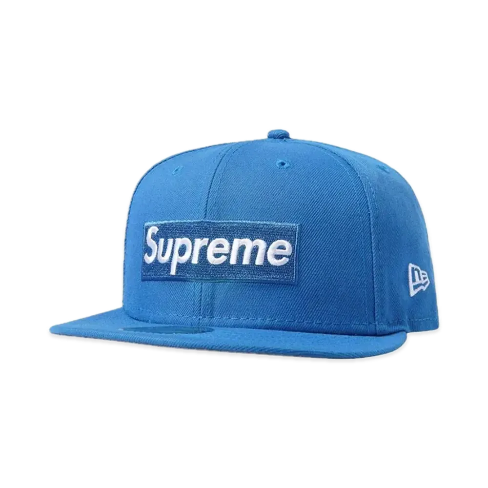 Supreme Money Box Logo New Era "Light Blue"