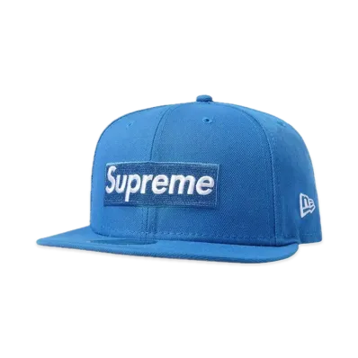 Supreme Money Box Logo New Era "Light Blue"