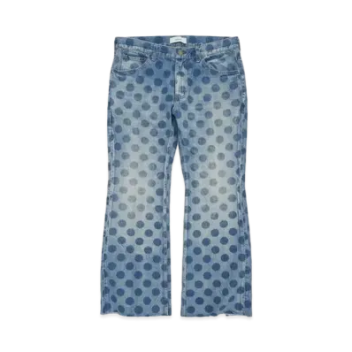 FACETASM Dot Denim Flare Pants "Indigo"