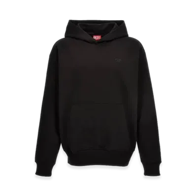 Diesel S-Macs Logo-Embroidered Hoodie "Black"
