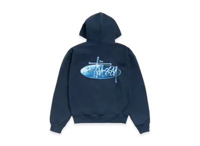 Stussy Wave Oval Hoodie "Navy"