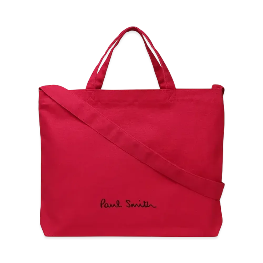 Paul Smith Logo Pop Color Tote Bag "Red"
