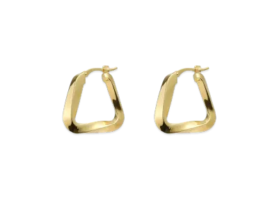 Bottega Veneta Triangle Hoop Earrings "Gold"