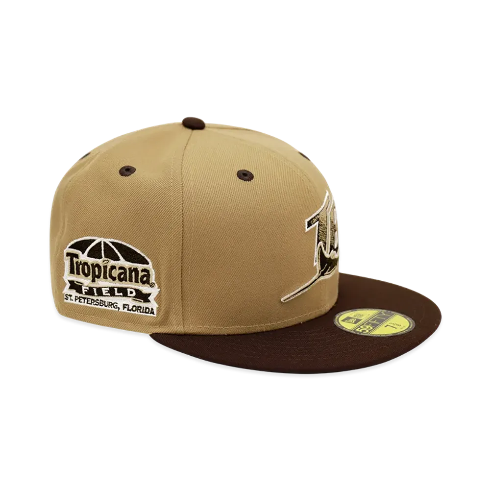 NEW ERA x THE CAP 59Fifty The Blues Tampa Bay Devil Rays "Black/Beige"