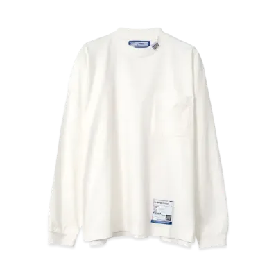 Maison MIHARA YASUHIRO Embroidery Long Sleeve T-shirt "White"