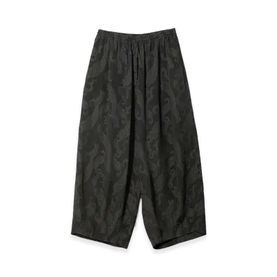 NEEDLES H.D. Pant Rayon Paisley Jacquard "Black"