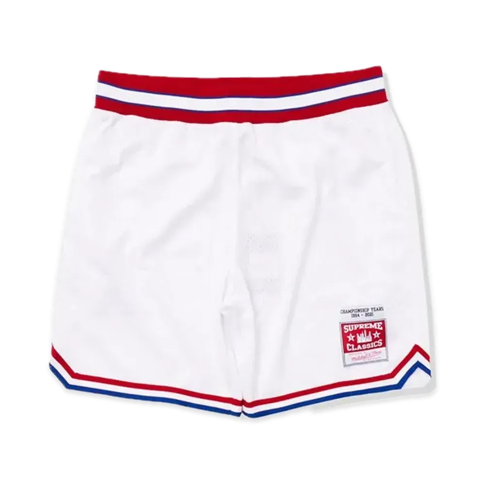 Supreme x Mitchell & Ness Basketball Short "White"