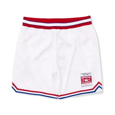 Supreme x Mitchell & Ness Basketball Short "White"
