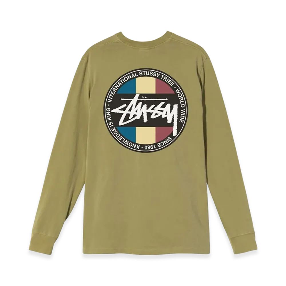 Stussy Classic Dot Dyed LS Tee "Citron"