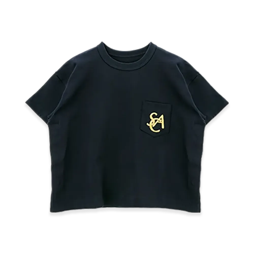 sacai Emblem Cotton Jersey T-Shirt "Navy"