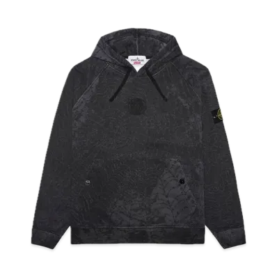 Supreme x Stone Island Hooded Sweatshirt "Black"