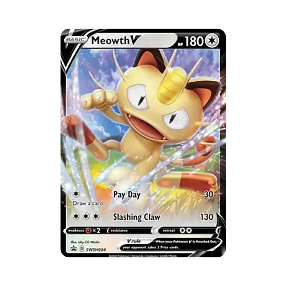 ニャースV P [SWSH004]【英語版】(ソード&シールド「プロモーションカード」)